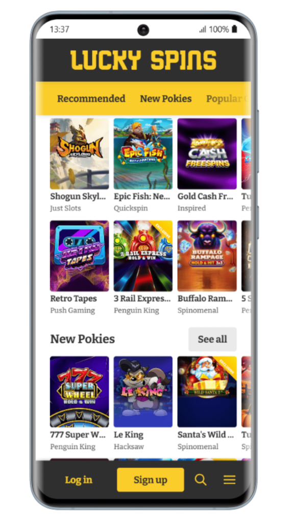 Lucky Spins Casino Games